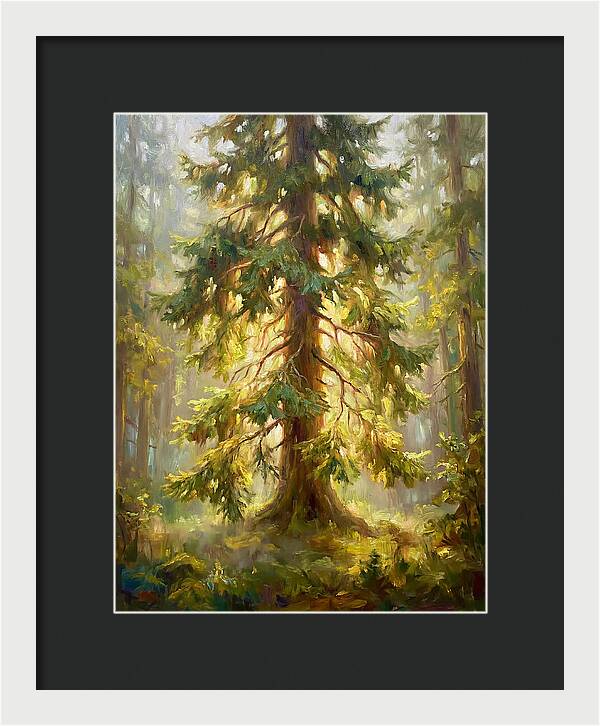 Fir Tree In Forest
