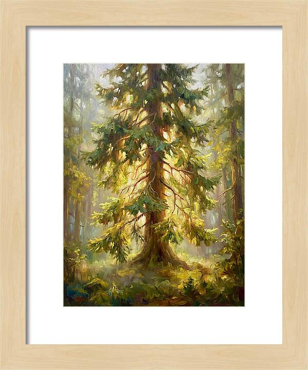 Fir Tree In Forest