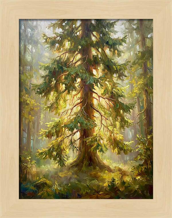Fir Tree In Forest