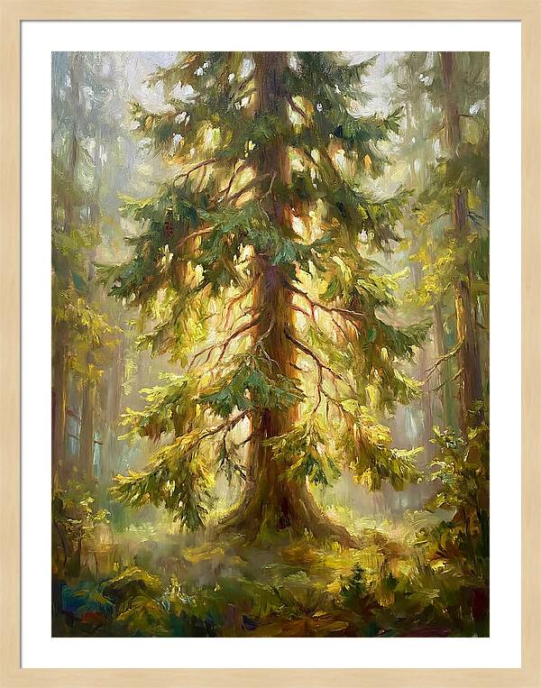 Fir Tree In Forest