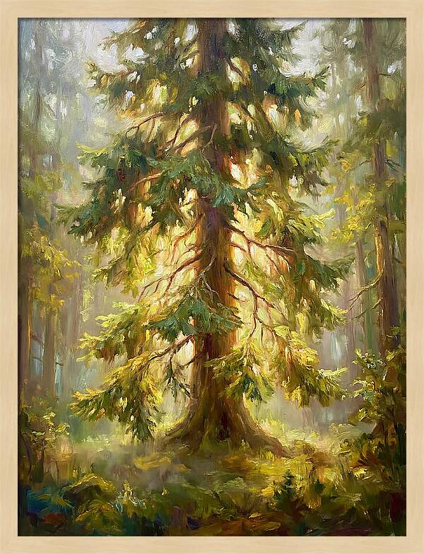 Fir Tree In Forest