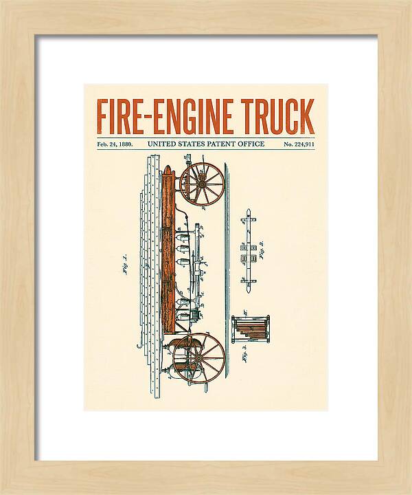 Fire Engine Truck Retro Patent Us224911