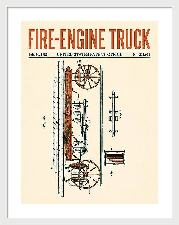 Fire Engine Truck Retro Patent Us224911