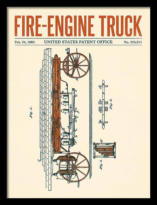 Fire Engine Truck Retro Patent Us224911