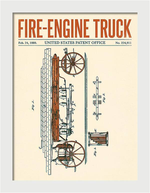 Fire Engine Truck Retro Patent Us224911