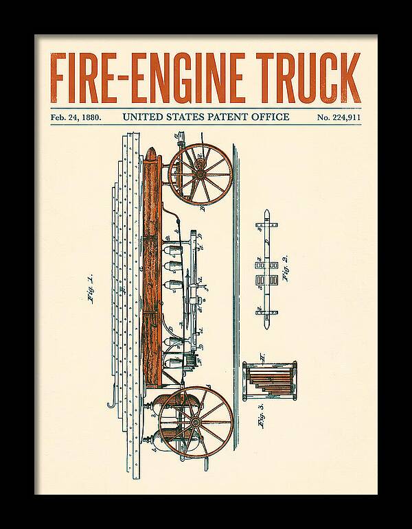 Fire Engine Truck Retro Patent Us224911
