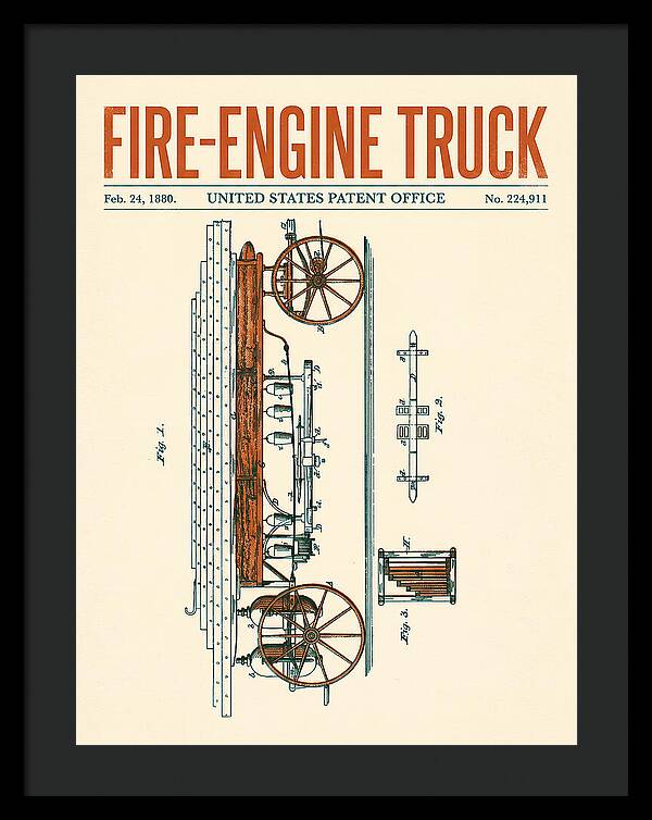 Fire Engine Truck Retro Patent Us224911