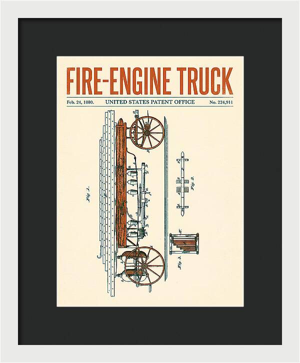 Fire Engine Truck Retro Patent Us224911