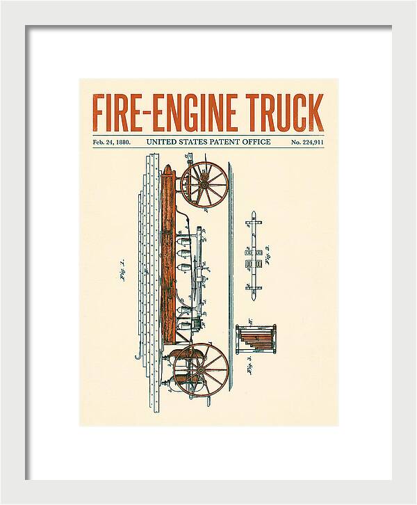Fire Engine Truck Retro Patent Us224911