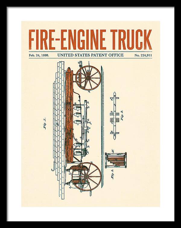 Fire Engine Truck Retro Patent Us224911
