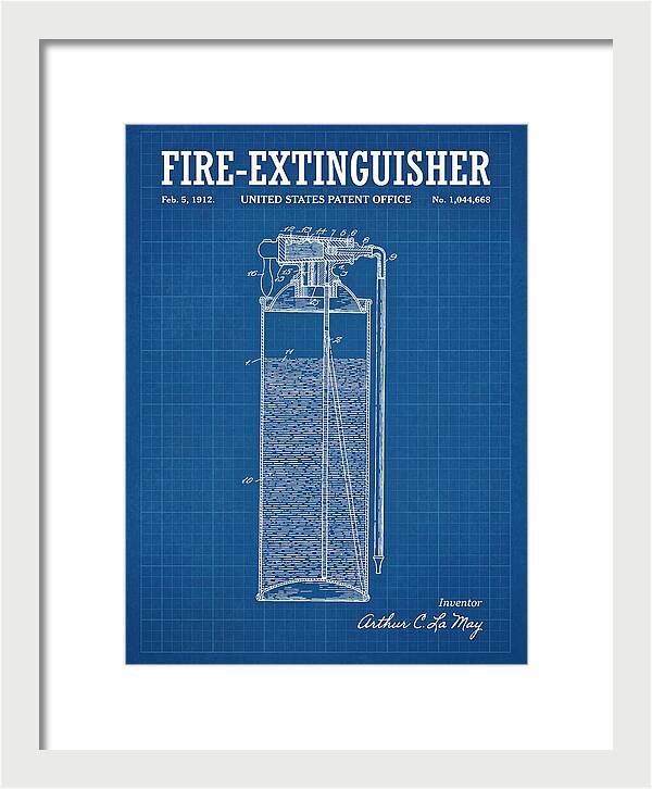 Fire Extinguisher Blueprint Patent Us1044668