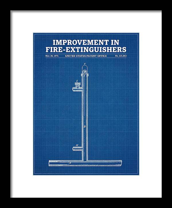Fire Extinguisher Blueprint Patent Us125063