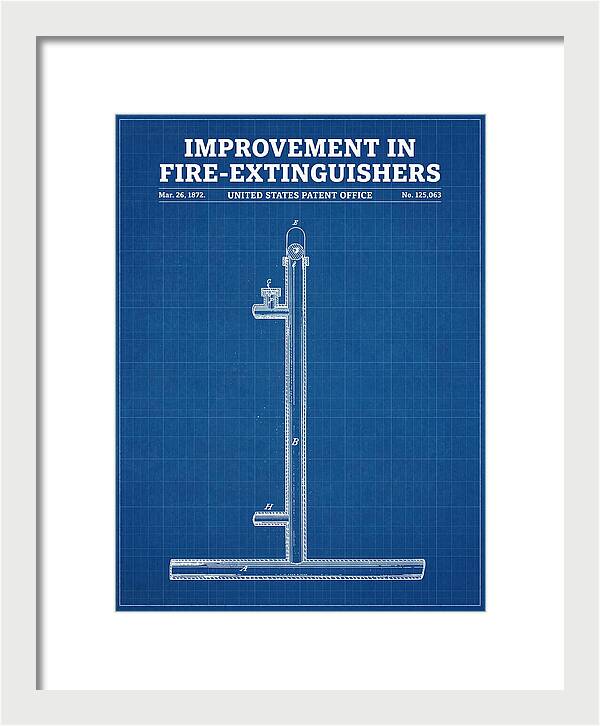 Fire Extinguisher Blueprint Patent Us125063