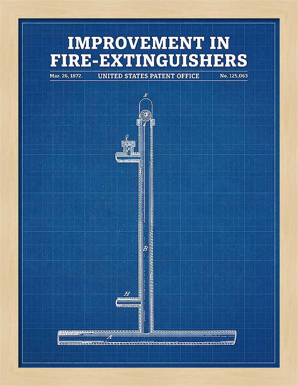 Fire Extinguisher Blueprint Patent Us125063