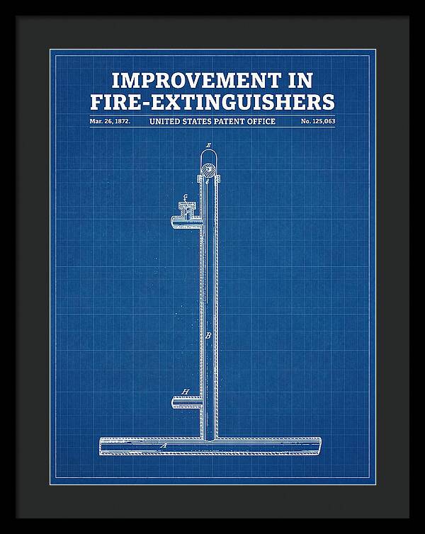 Fire Extinguisher Blueprint Patent Us125063