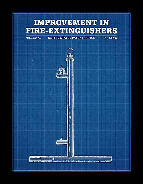 Fire Extinguisher Blueprint Patent Us125063