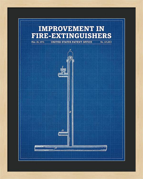 Fire Extinguisher Blueprint Patent Us125063