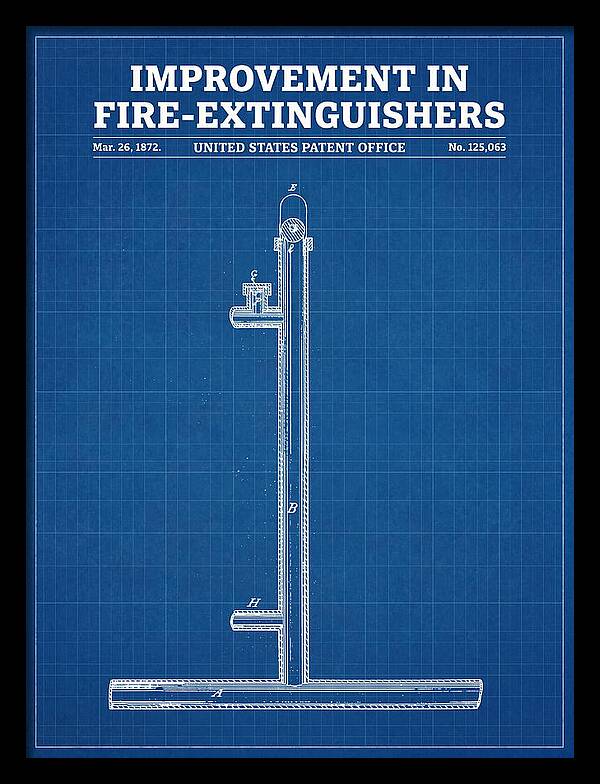Fire Extinguisher Blueprint Patent Us125063