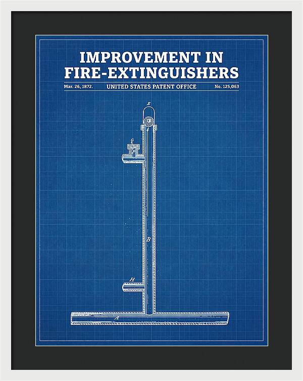 Fire Extinguisher Blueprint Patent Us125063
