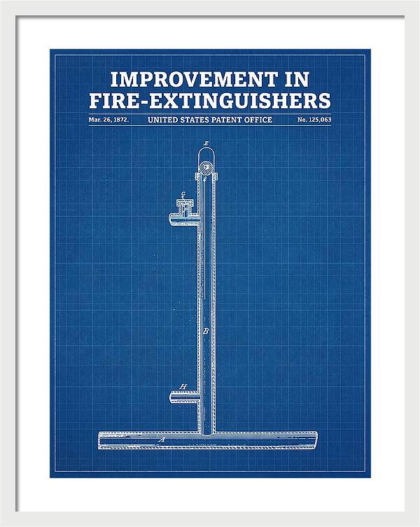 Fire Extinguisher Blueprint Patent Us125063