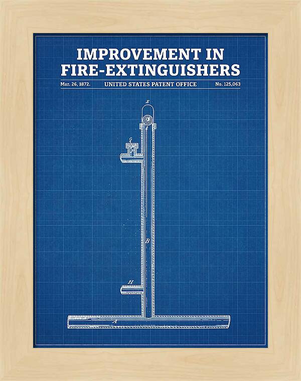 Fire Extinguisher Blueprint Patent Us125063