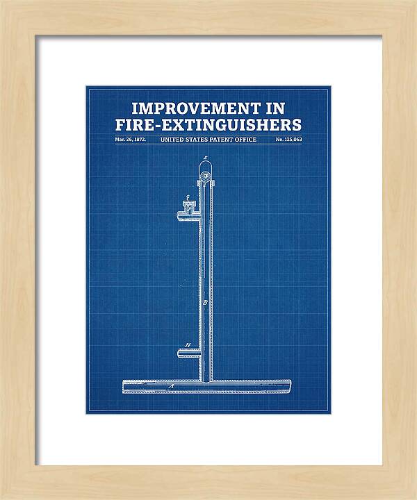 Fire Extinguisher Blueprint Patent Us125063
