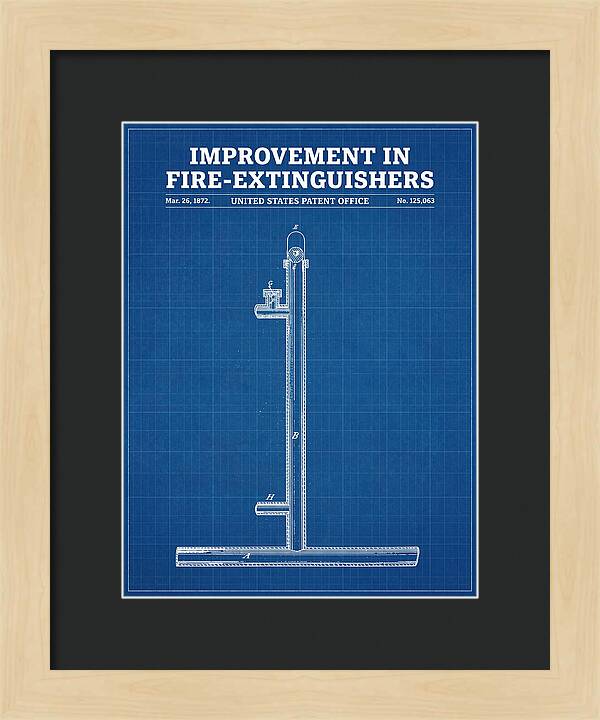 Fire Extinguisher Blueprint Patent Us125063