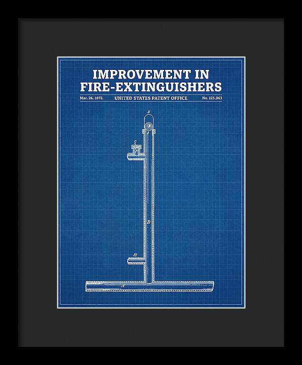 Fire Extinguisher Blueprint Patent Us125063