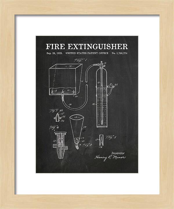 Fire Extinguisher Chalkboard Patent Us1760274