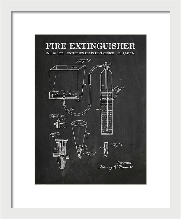 Fire Extinguisher Chalkboard Patent Us1760274
