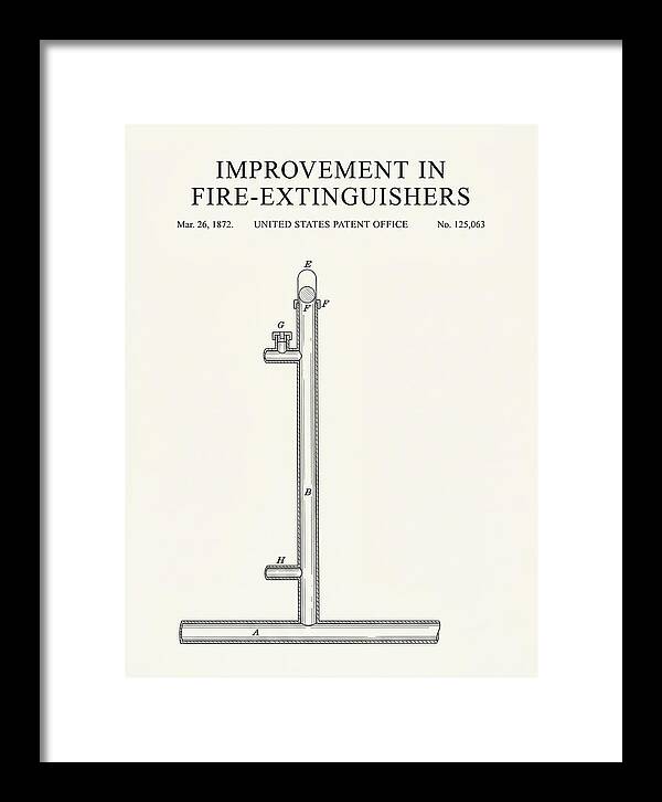 Fire Extinguisher Minimalist Patent Us125063