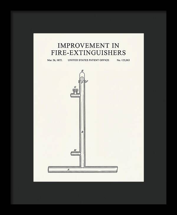 Fire Extinguisher Minimalist Patent Us125063