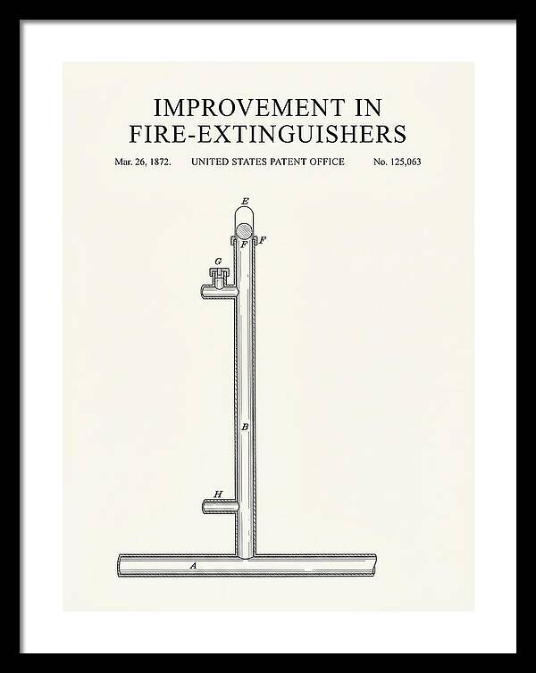 Fire Extinguisher Minimalist Patent Us125063