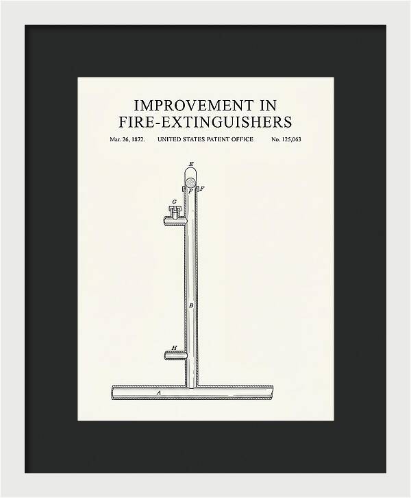 Fire Extinguisher Minimalist Patent Us125063