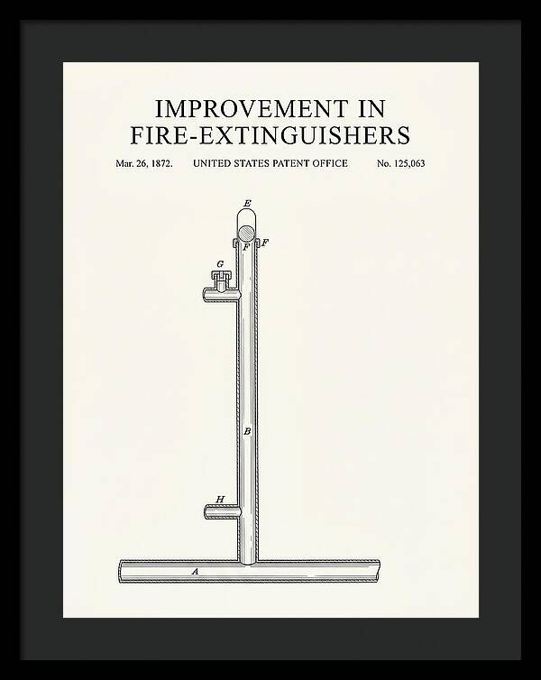 Fire Extinguisher Minimalist Patent Us125063