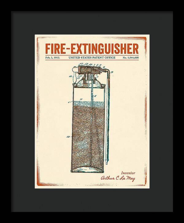 Fire Extinguisher Retro Patent Us1044668