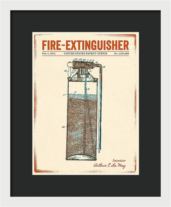 Fire Extinguisher Retro Patent Us1044668