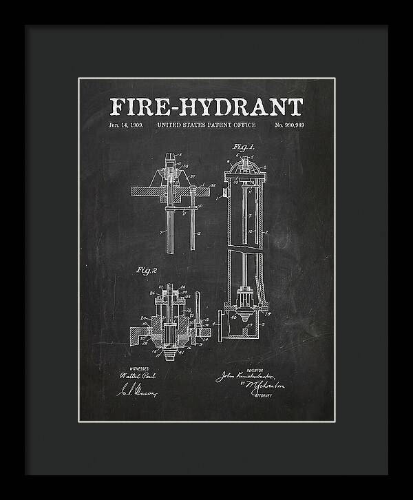 Fire Hydrant Chalkboard Patent Us990989