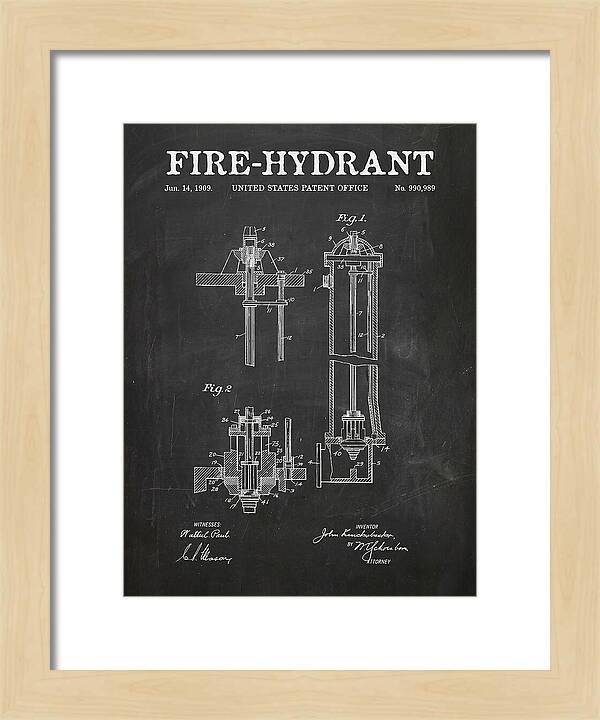 Fire Hydrant Chalkboard Patent Us990989