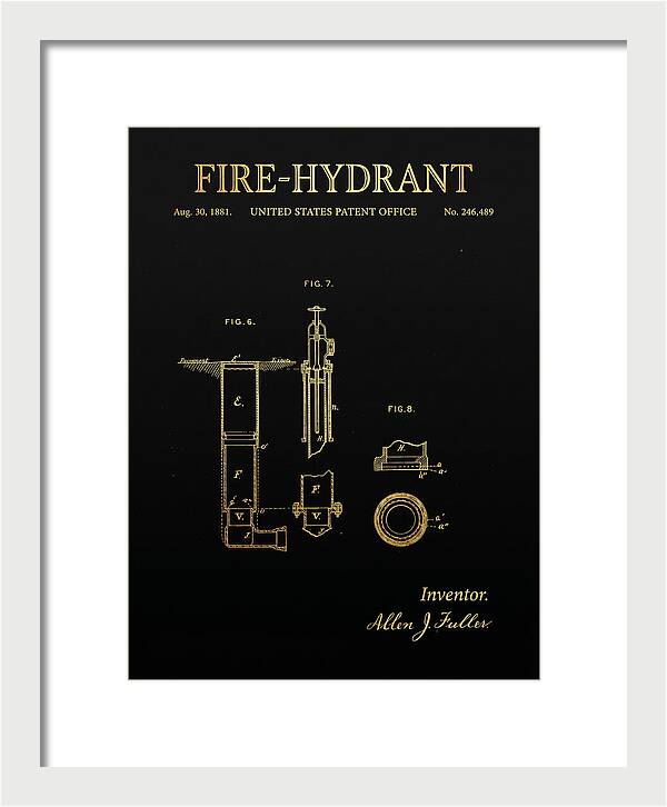 Fire Hydrant Gold Patent Us246489