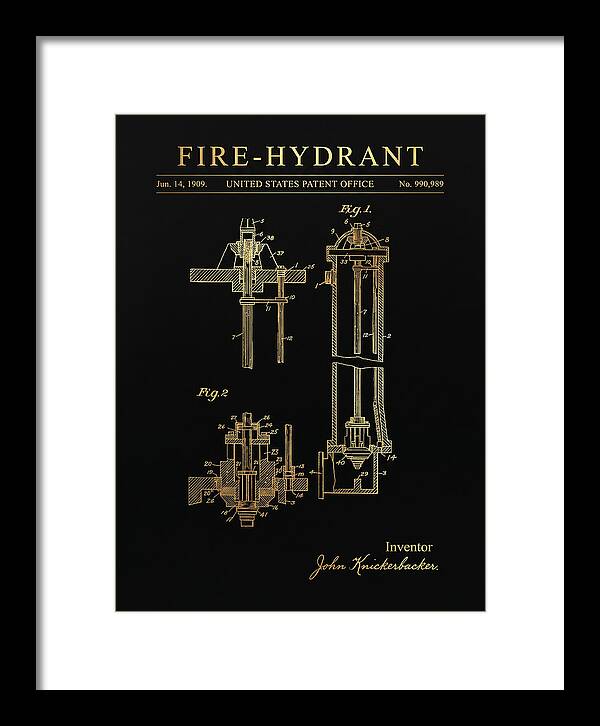 Fire Hydrant Gold Patent Us990989