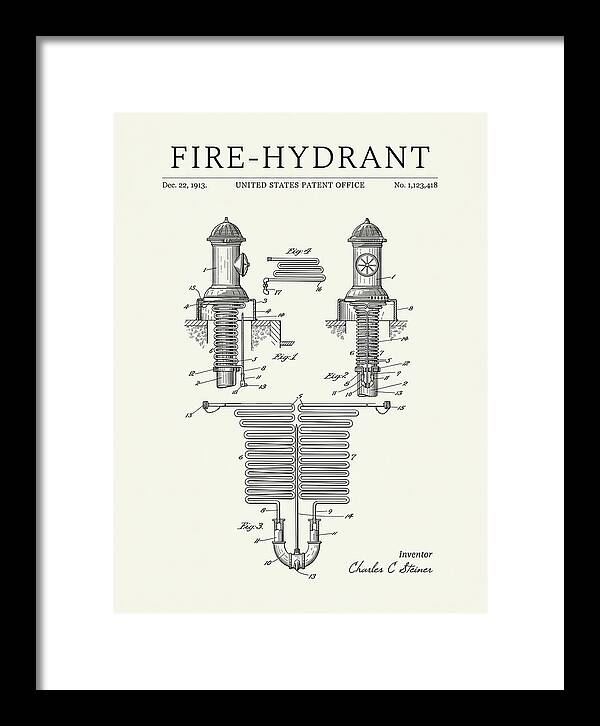 Fire Hydrant Minimalist Patent Us1123418