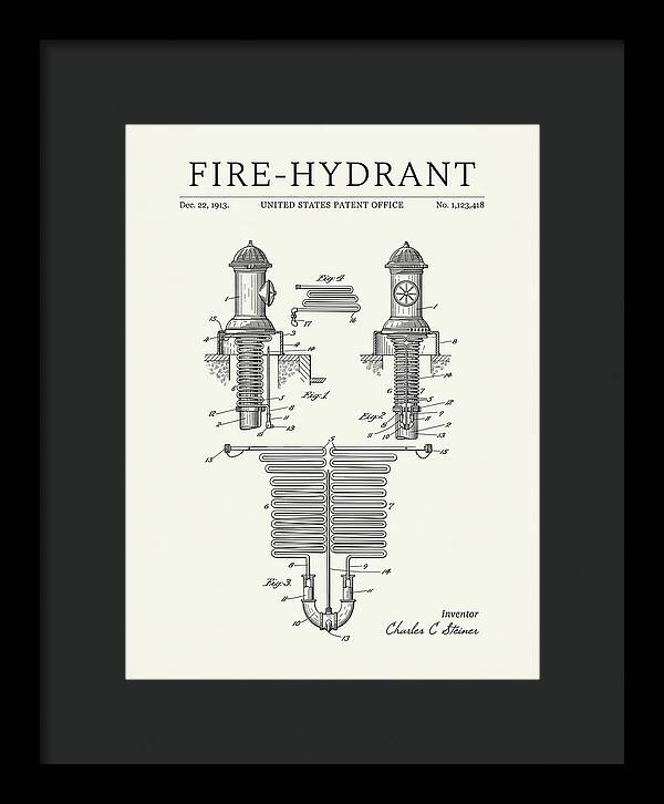 Fire Hydrant Minimalist Patent Us1123418