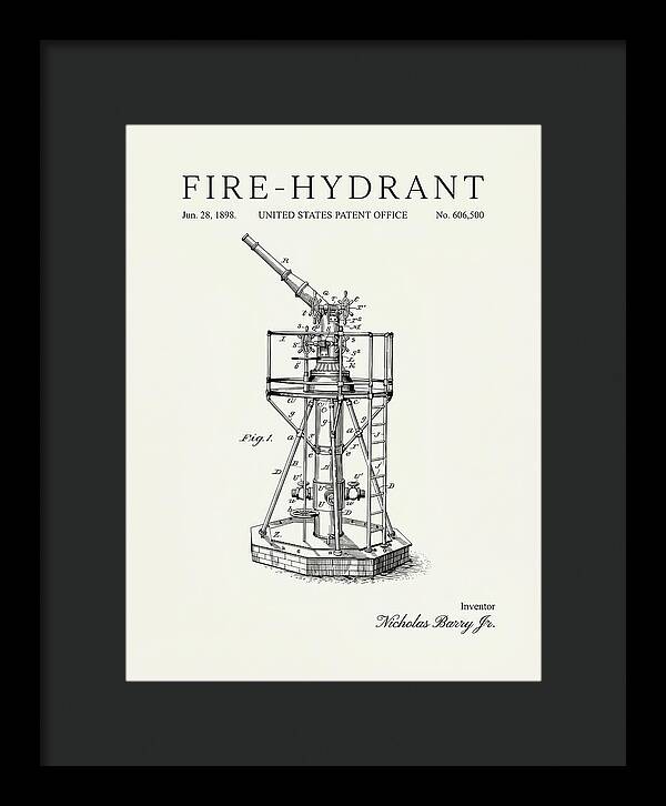 Fire Hydrant Minimalist Patent Us606500