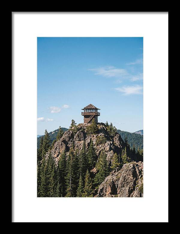 Fire Lookout Tower Above The Forest