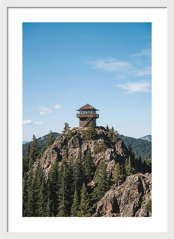 Fire Lookout Tower Above The Forest