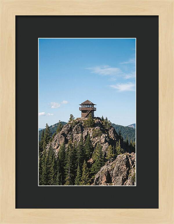 Fire Lookout Tower Above The Forest