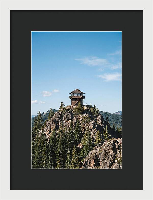 Fire Lookout Tower Above The Forest