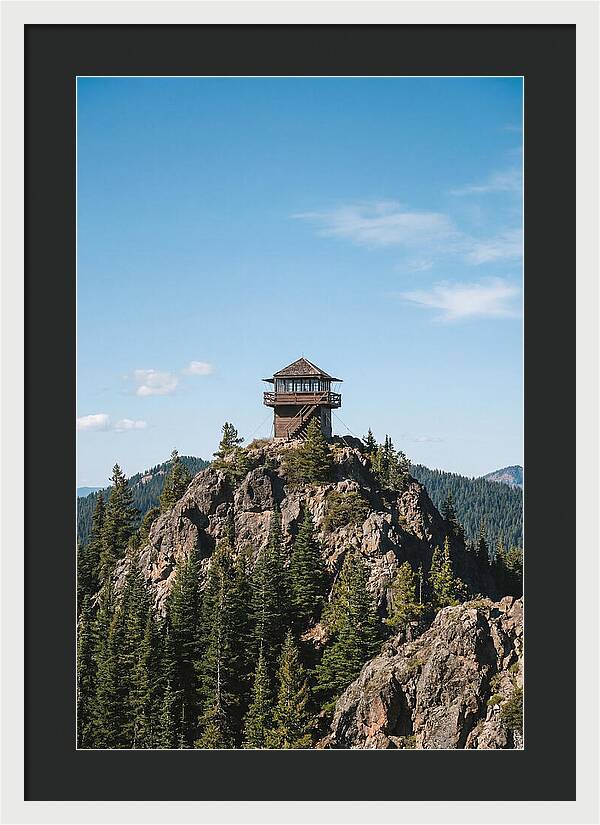 Fire Lookout Tower Above The Forest