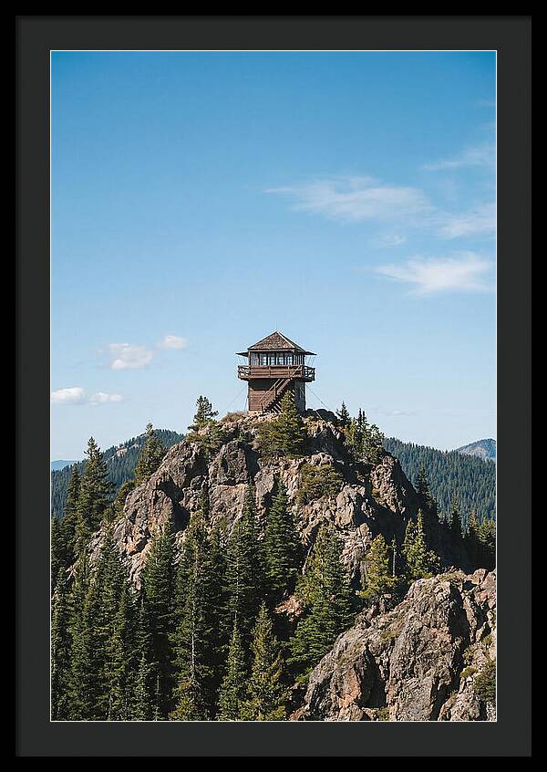Fire Lookout Tower Above The Forest